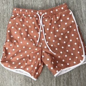 Minnow boys polka dot swimsuit
